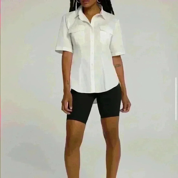 Cinched Tunic Shirt by Good American! - Picture 3 of 5